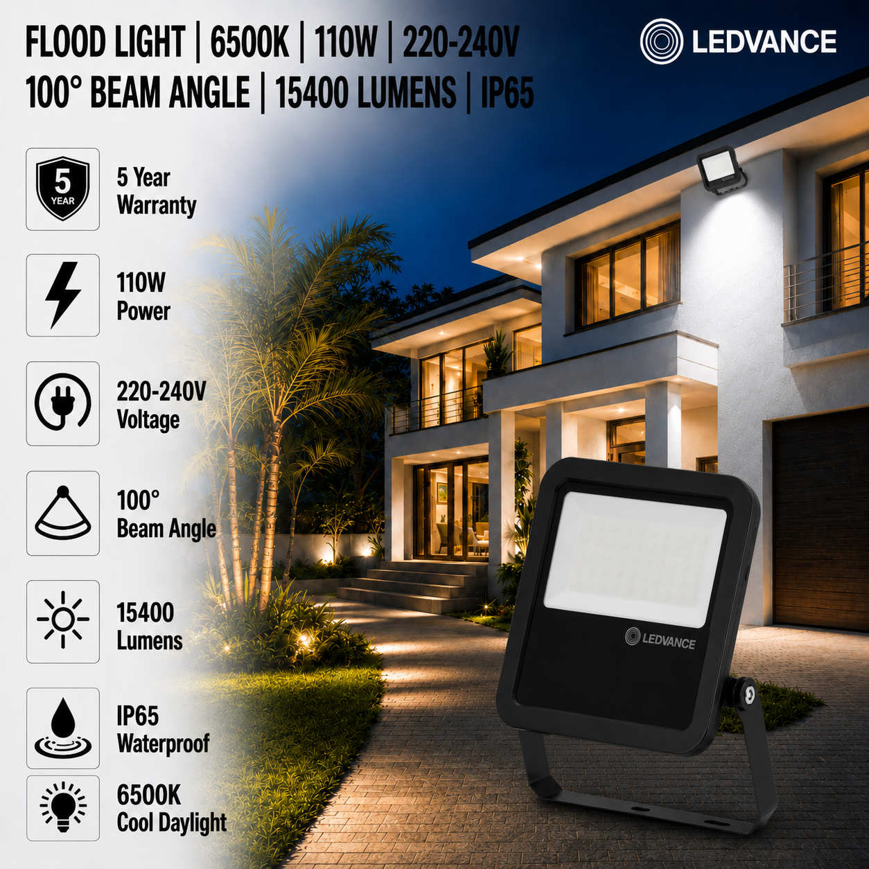 led flood light 110w