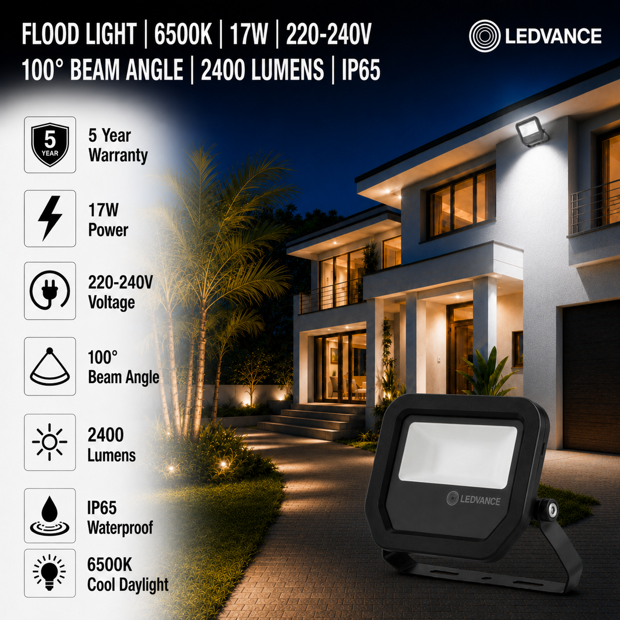 led flood light 17w