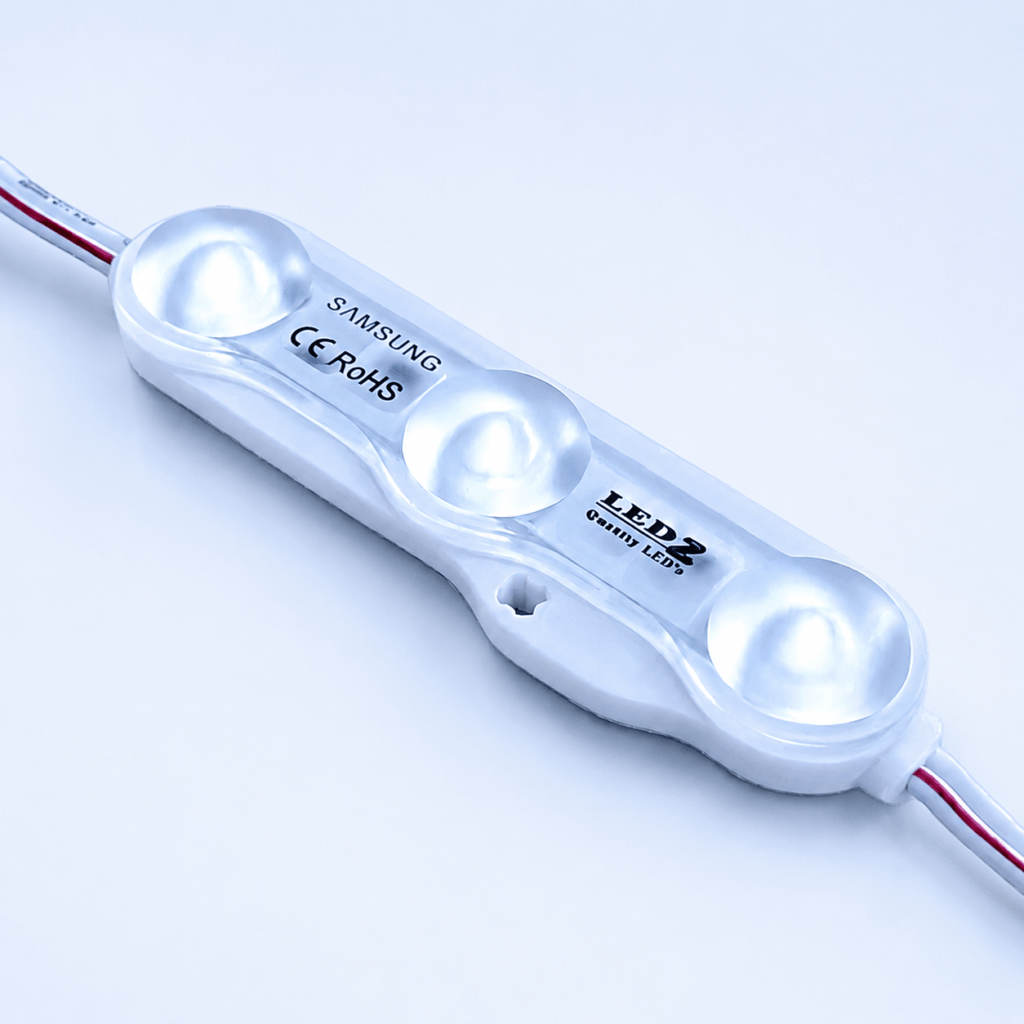 led module 3 chip / 160° / 1.5w / 12v / 9000k 11 000k / ice white / 5 year warranty