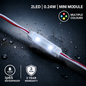 led mini module – 2 chip / 120° / 0.24w / 12v / various colours / ice white / 3 year warranty