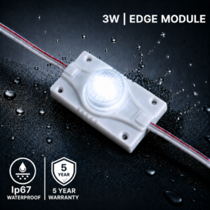 led module / edge lit / 12°×56° / 3w / 12v / 6500k white / 5 year warranty