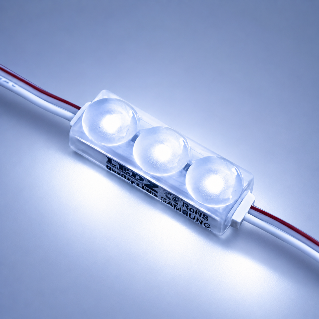 led module 3 chip / 160° / 0.48w / 12v / 9000k 11 000k / ice white / 5 year warranty