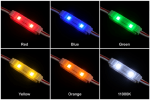 led mini module – 2 chip / 120° / 0.24w / 12v / various colours / ice white / 3 year warranty