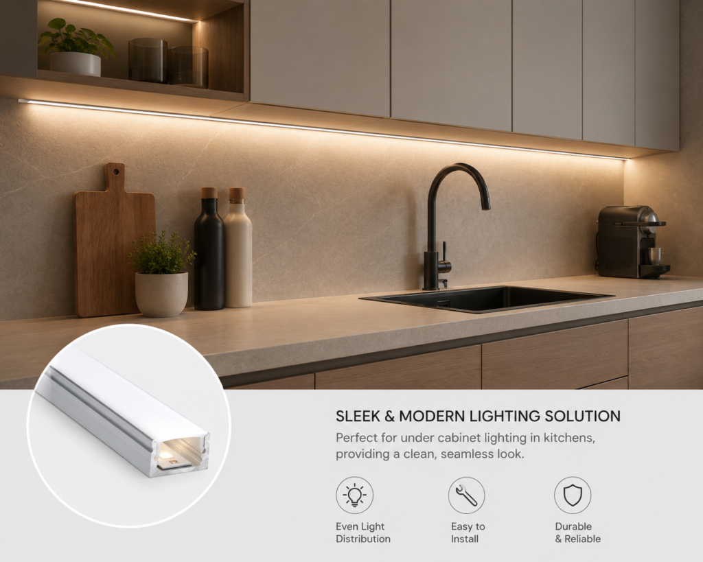 2m led profile slim (surface)
