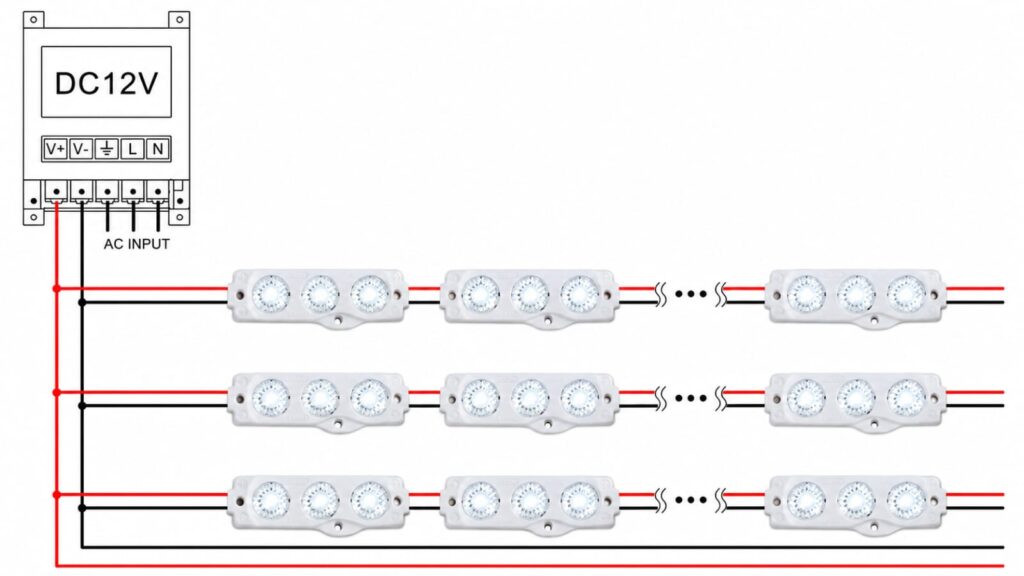 led module 3 chip / 175° / 1.5w / 12v / 9000k 11 000k / ice white / 5 year warranty