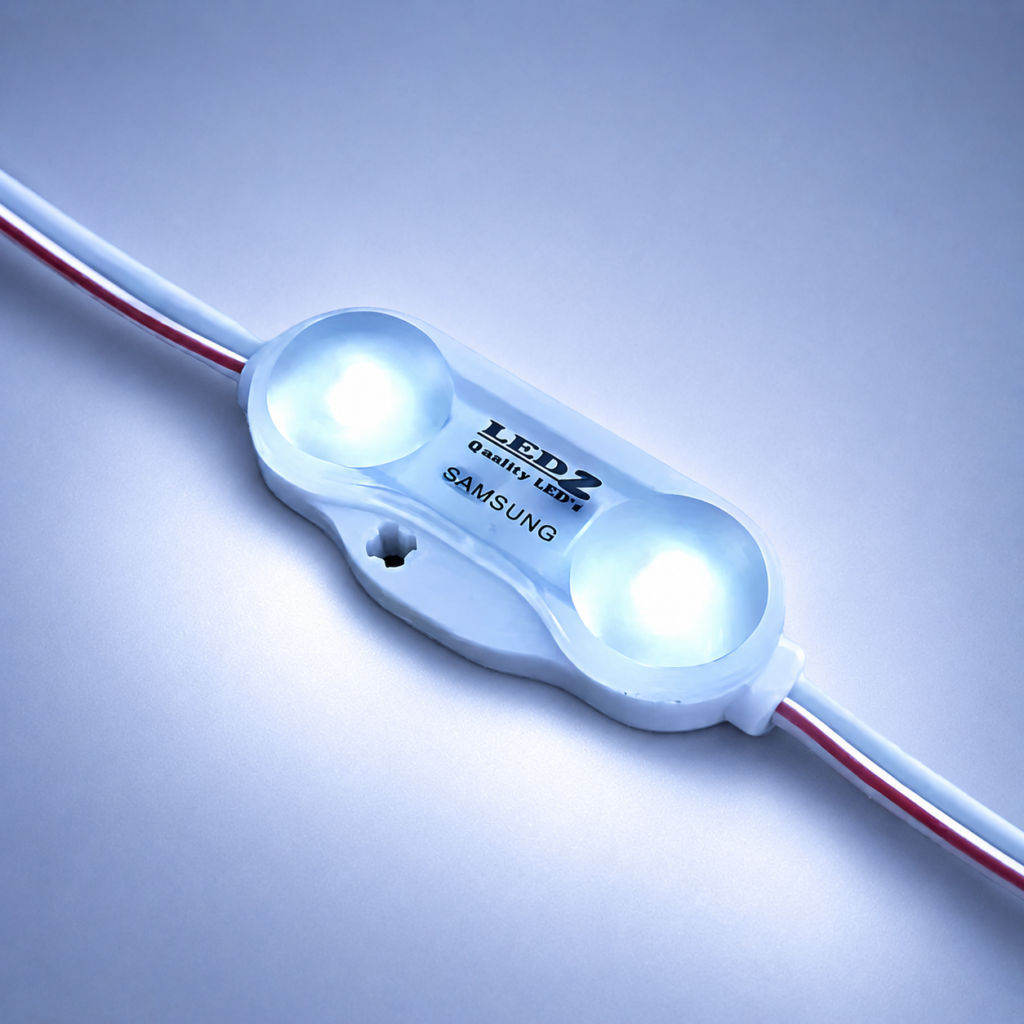led module – 2 chip / 160° / 1.0w / 12v / 9000k – 11 000k / ice white / 5 year warranty