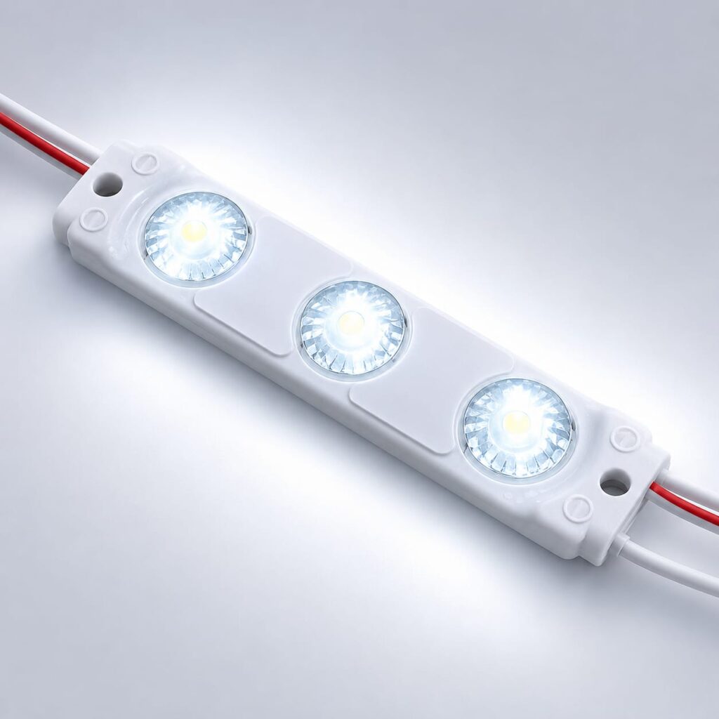 led module 3 chip / 175° / 1.5w / 12v / 9000k 11 000k / ice white / 5 year warranty