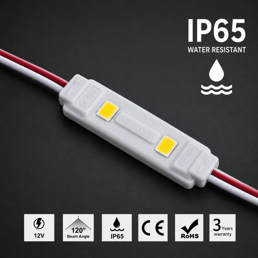 led mini module – 2 chip / 120° / 0.24w / 12v / various colours / ice white / 3 year warranty