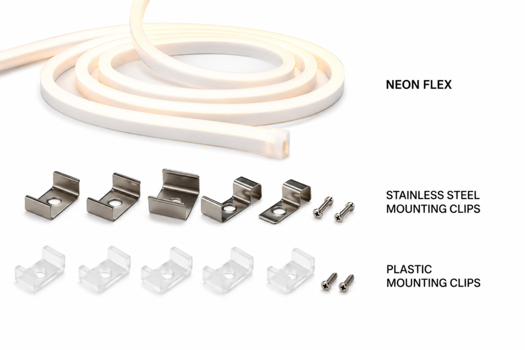 led neon flex / 12volt / 7.2w / 6mm x 12mm / various colours / 3 year warranty