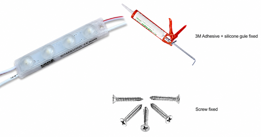 led module – 4 chip / 160° / 0.72w / 12v / 9000k – 11 000k / ice white / 5 year warranty