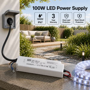 led power supply 100watt – 12v meanwell ip67