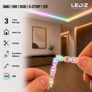 smd | s strip bendable rgb led strip lights | 6w | 12v