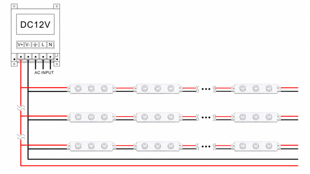 led module – 3 chip / 160° / 1w / 12v / 9000k – 11 000k / ice white / 3 year warranty
