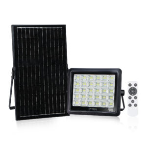 solar flood light / 60w / 800lm / remote / 8 working hours / 3 settings / 3 year warranty