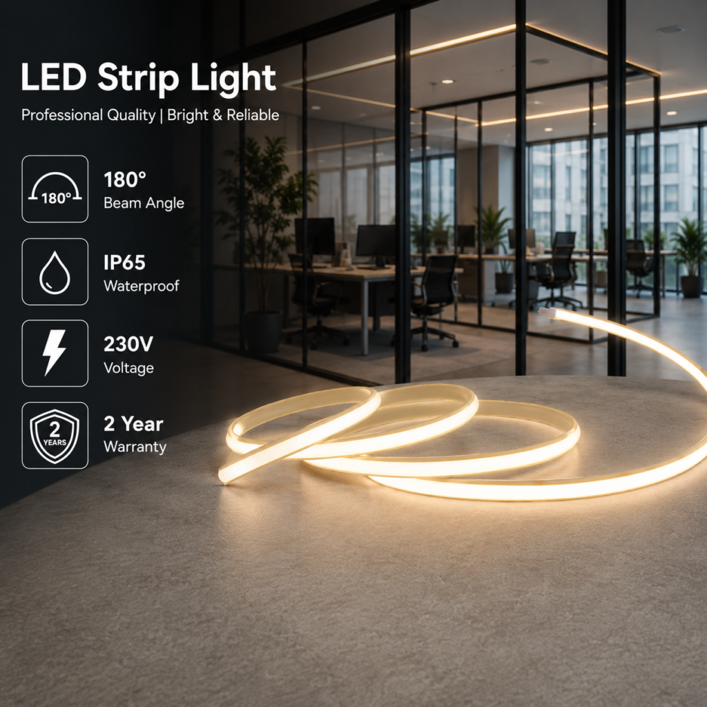 outdoor led strip lights / cob / 230v / 3000k / 4000k / 6000k / ip65 / 2 year warranty