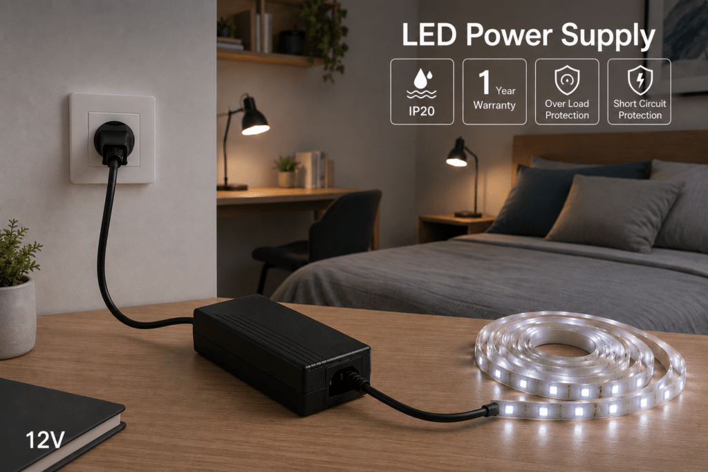 power supply 60 watt 12 volt plug & play
