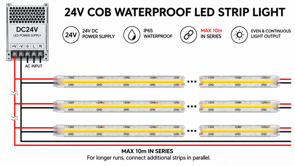 24v cob led strip lights