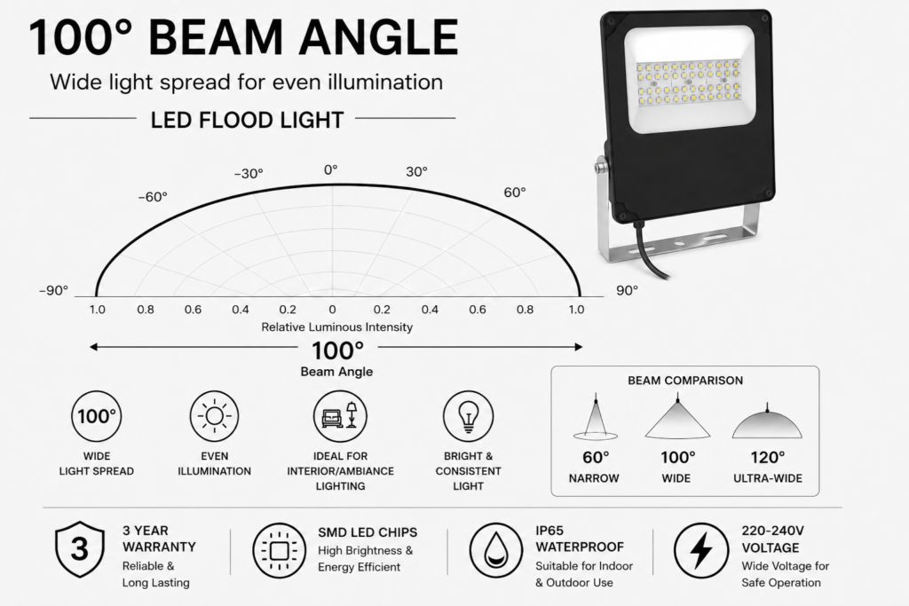 led flood light 50w with battery backup