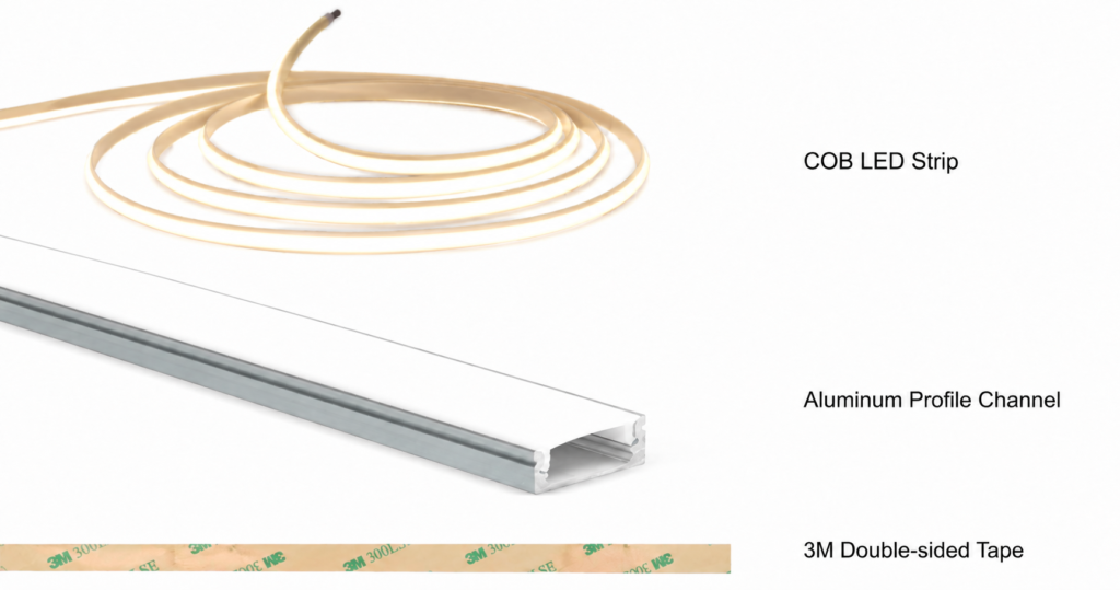 outdoor led strip lights / cob / 230v / 3000k / 4000k / 6000k / ip65 / 2 year warranty