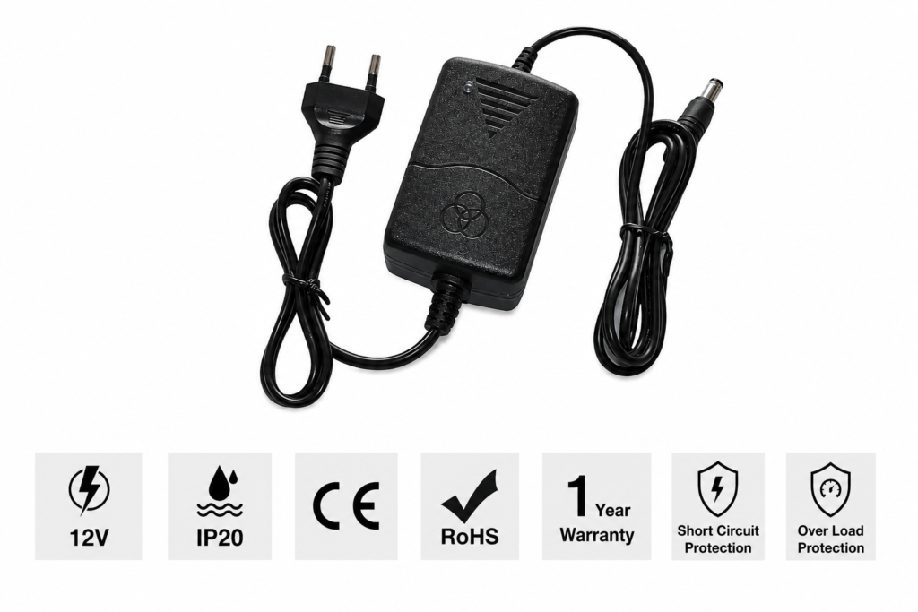 power supply 12 watt 12 volt plug & play