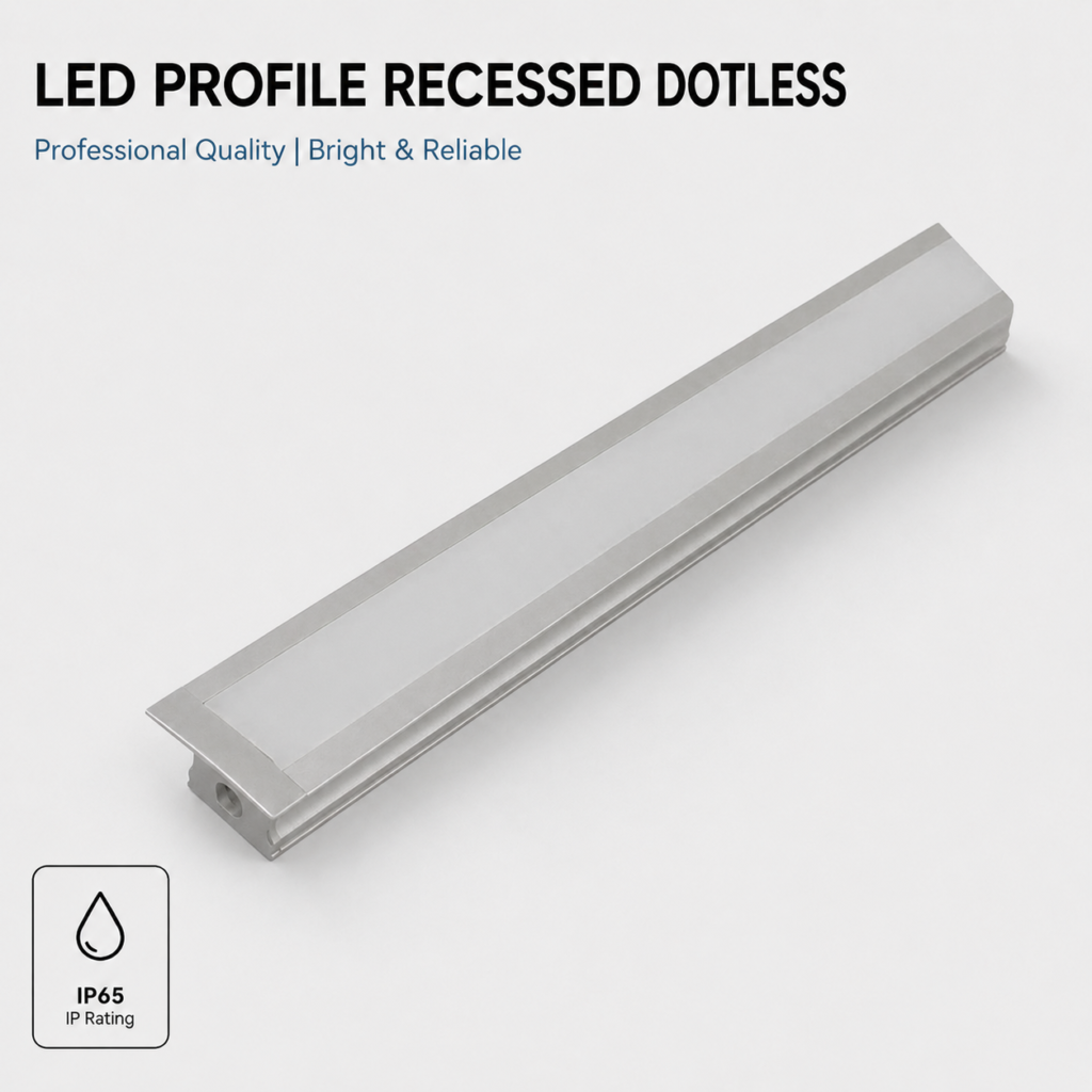 2m led profile dotless (recessed)
