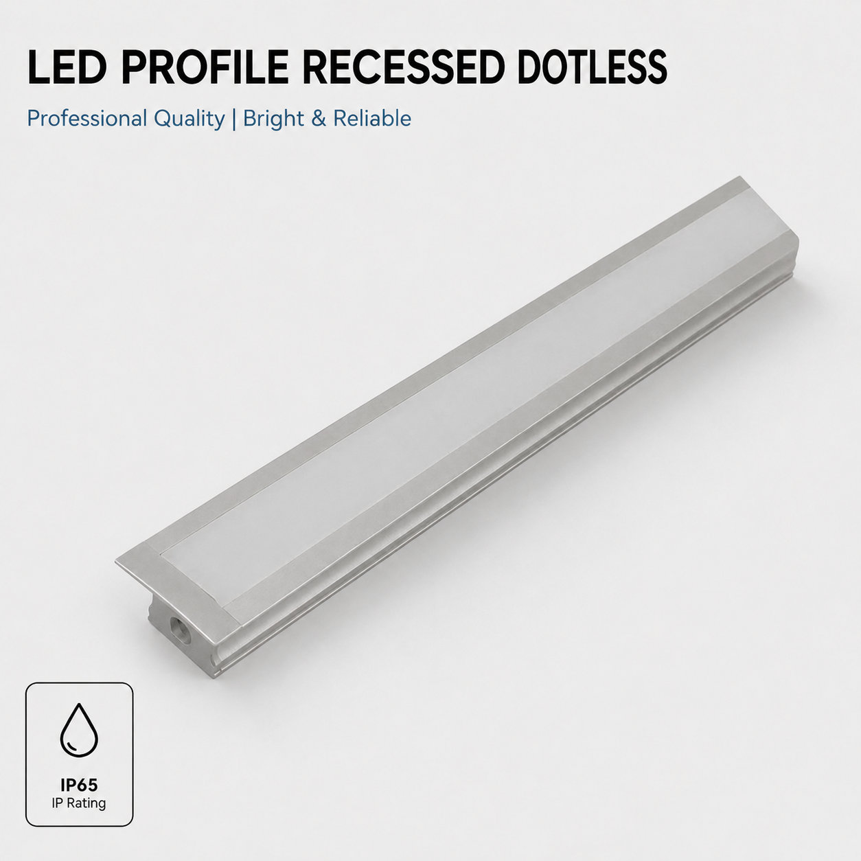 2m led profile dotless (recessed)