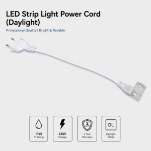 led strip light power plug (cob)