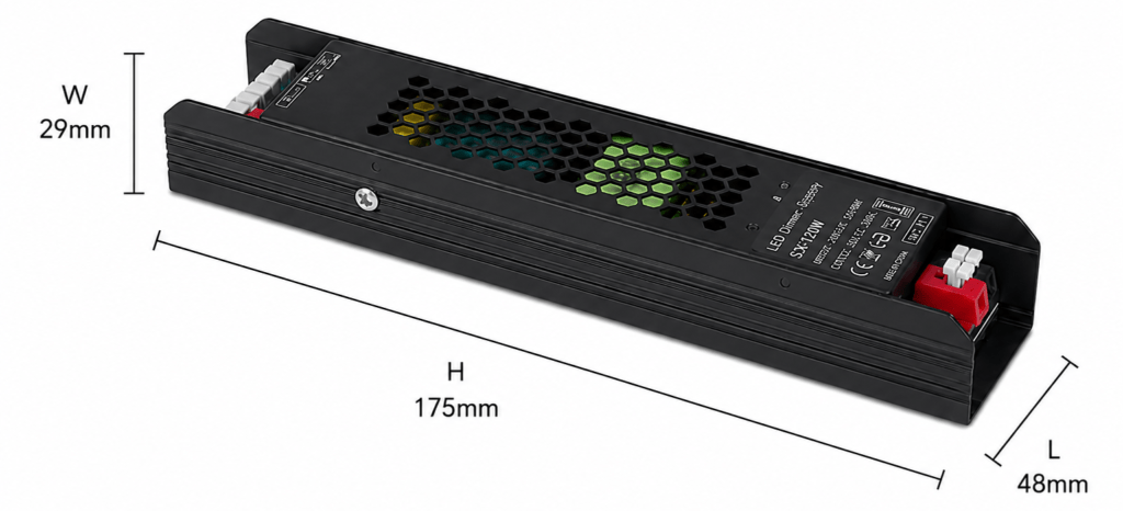 led power supply 120 watt 24 volt