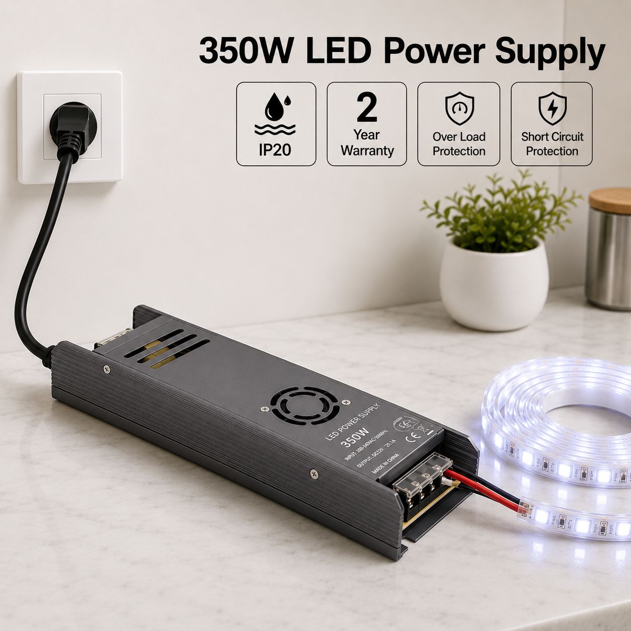 24v driver | power supply | transformer | 350 watt | 2 year warranty
