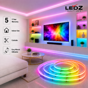 cob rgb colour changing indoor led strip lights | 14w | 24v