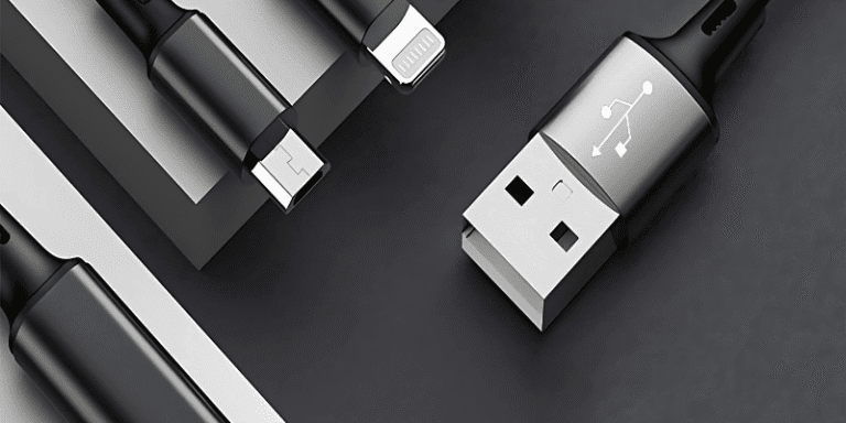 This is a picture of a USB charging Cable Type B/C and Apple