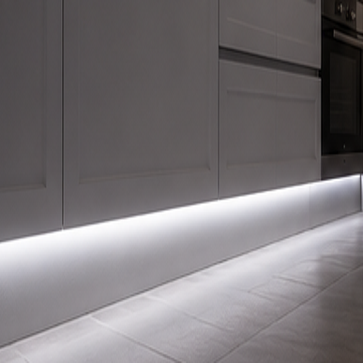 diy led strip light kit | indoor under counter, shelving & display lighting