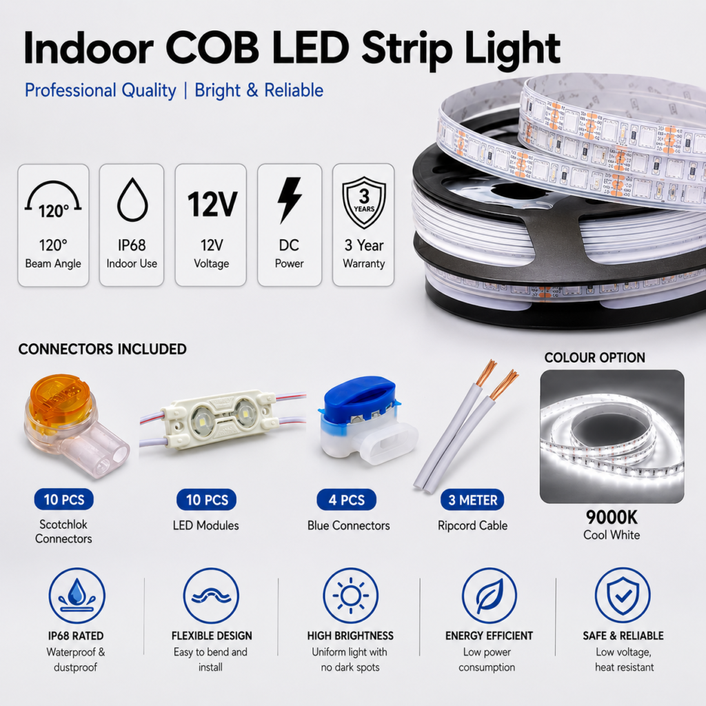 led strip light kit waterproof 12volt boats, camping & outdoor