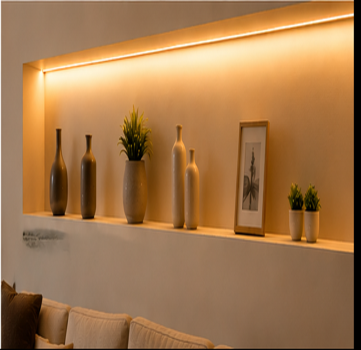 diy led strip light kit | indoor under counter, shelving & display lighting
