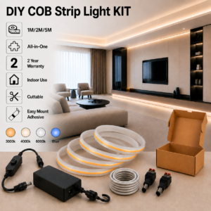 diy led strip light kit | indoor under counter, shelving & display lighting