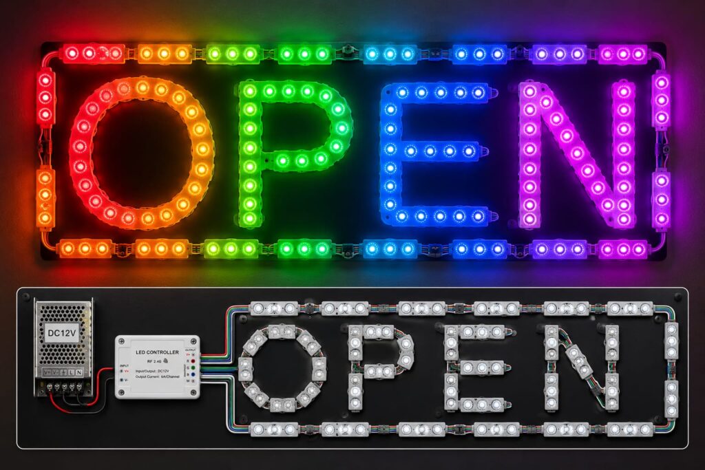 led module – 3 chip / 160° / 0.72w / 12v / rgbw / 3 year warranty