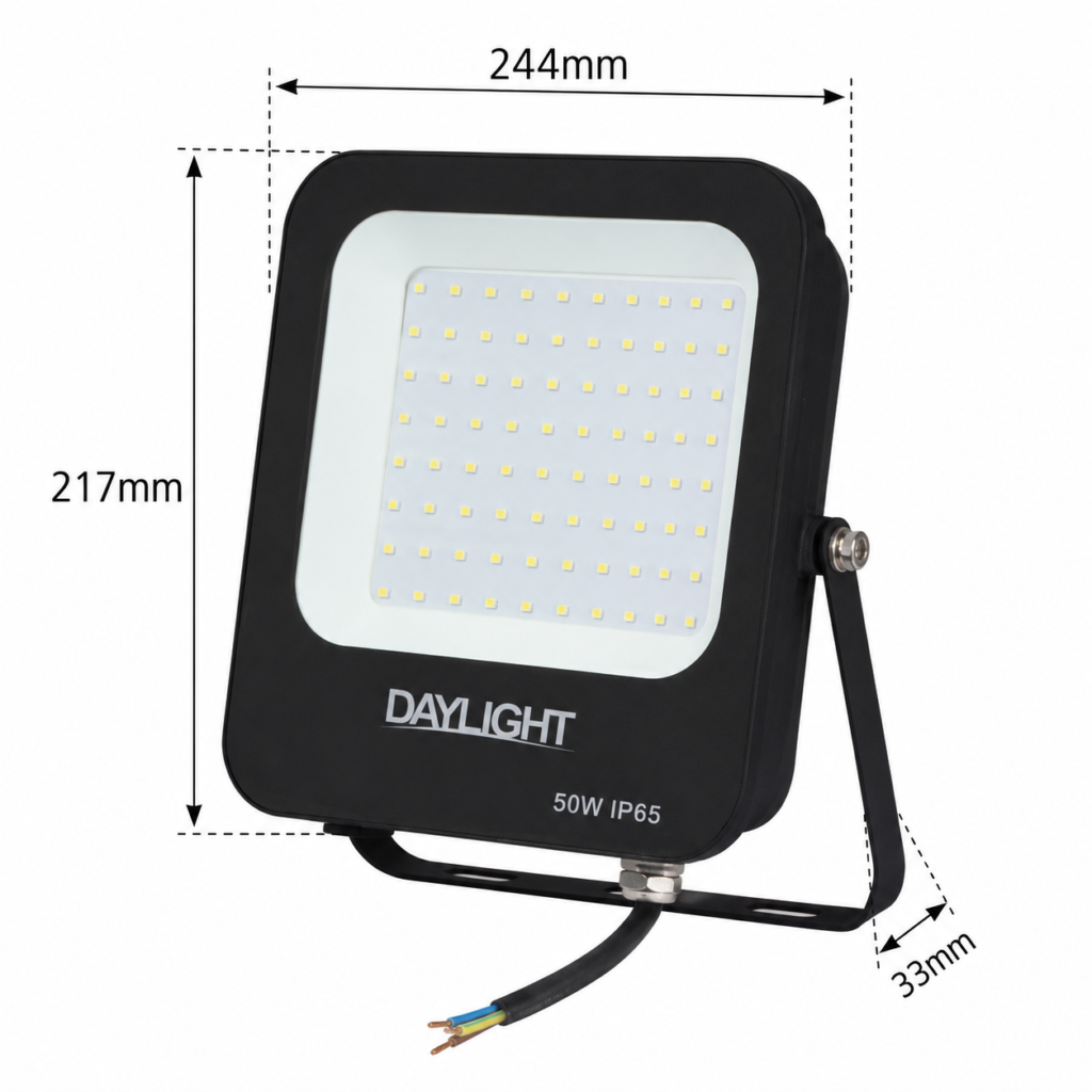 led flood light 100w prime day night range / 10 000 lumens / area 300 m² / 6000k daylight / 120° angle