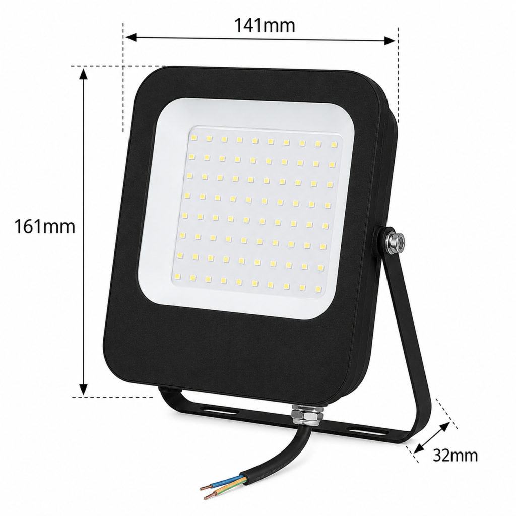 led flood light 20w prime day night range / 2000 lumens / area 70 m² / 6000k daylight / 120° angle