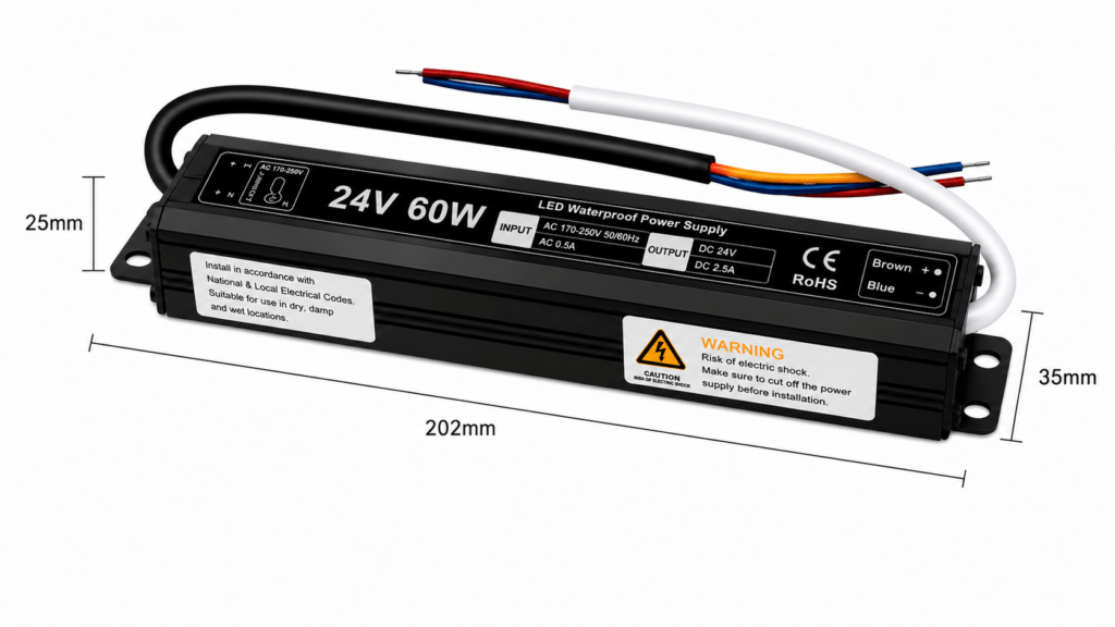 led power supply 60 watt 24 volt