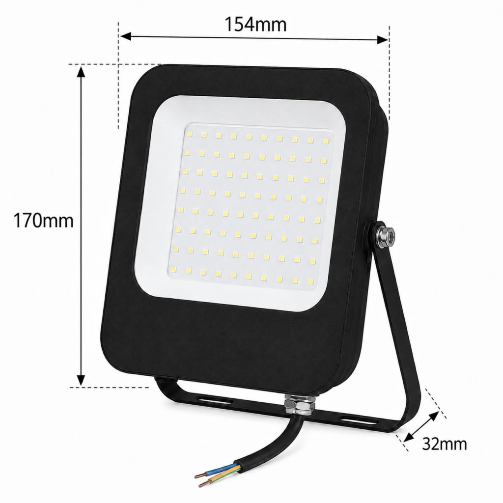 led flood light 30w prime day night range / 3000 lumens / area 100 m² / 6000k daylight / 120° angle