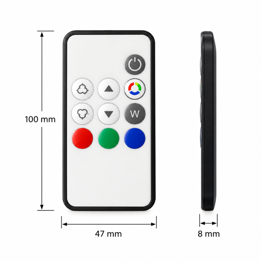 dyce rgb remote with 9 keys