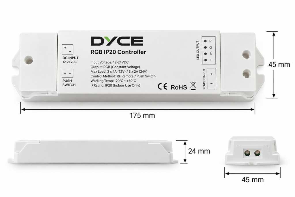 dyce rgb remote with 9 keys
