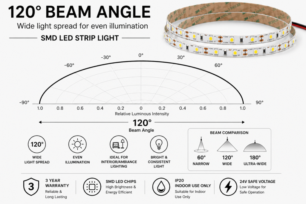 18w 24v ip20 strip light rgb+nw (10mm)