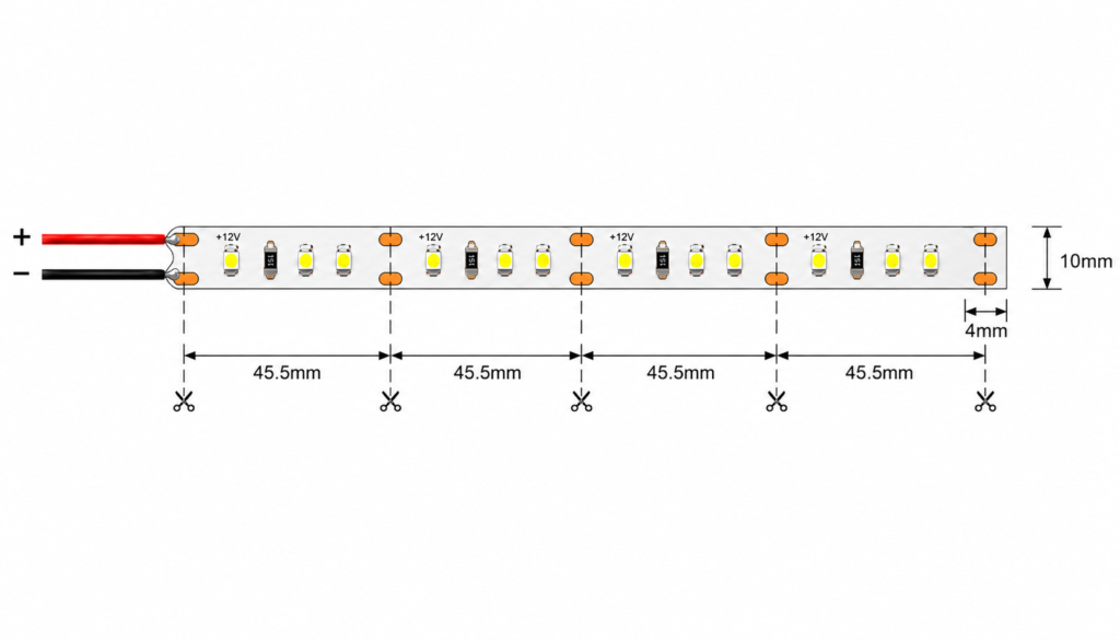10w 230v ip65 dyce cob dotless strip light
