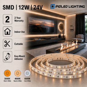 design series 12w/meter dc12v 2835 led strip light indoor