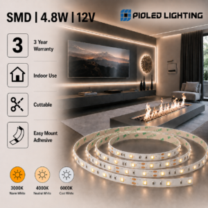 4.8w 12v ip20 strip light (8mm)