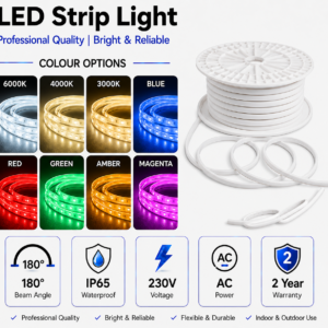 10w 230v ip65 dyce cob dotless strip light