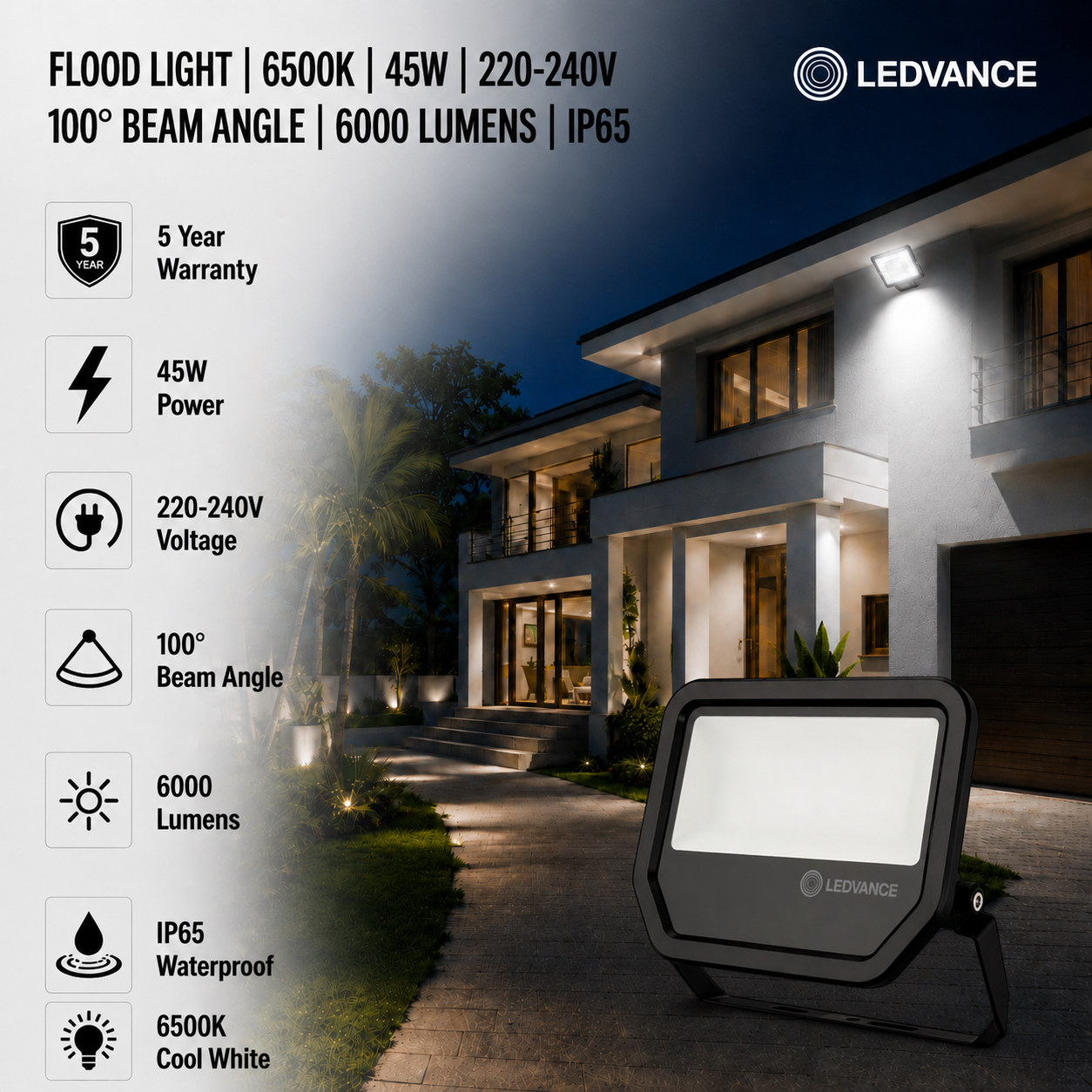 45 watt ledvance floodlight
