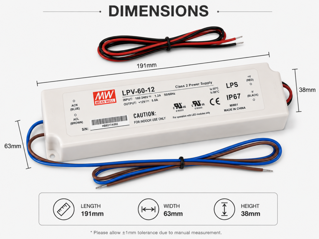 12v driver | power supply | transformer | 150 watt | 3 year warranty